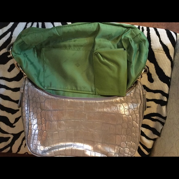 Donald Pliner silver hobo bag - Picture 6 of 8